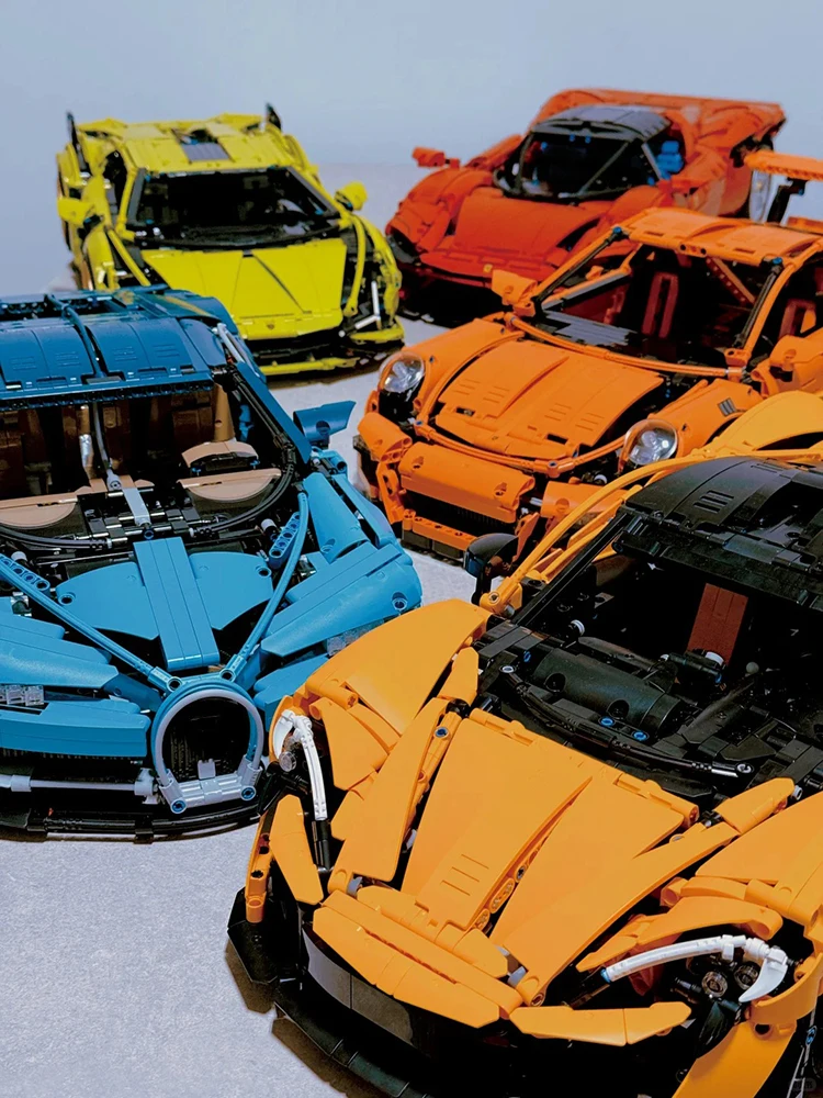 High-Tech-Rennwagen-Bausteinset, Supercar-Modellbausteine im Maßstab 1:8, pädagogisches Montagespielzeug für Kinder und Erwachsene, Weihnachtsgeschenk – Detail 1