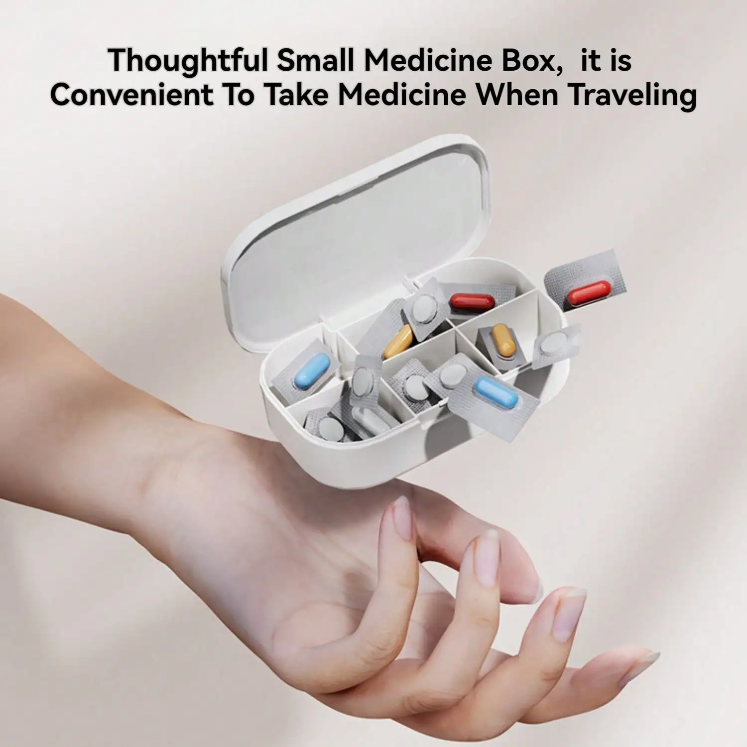 Medicine Storage Box for Home Travel, Three-layer Large Capacity, Foldable, Moisture-proof, Transparent With Safety Lock