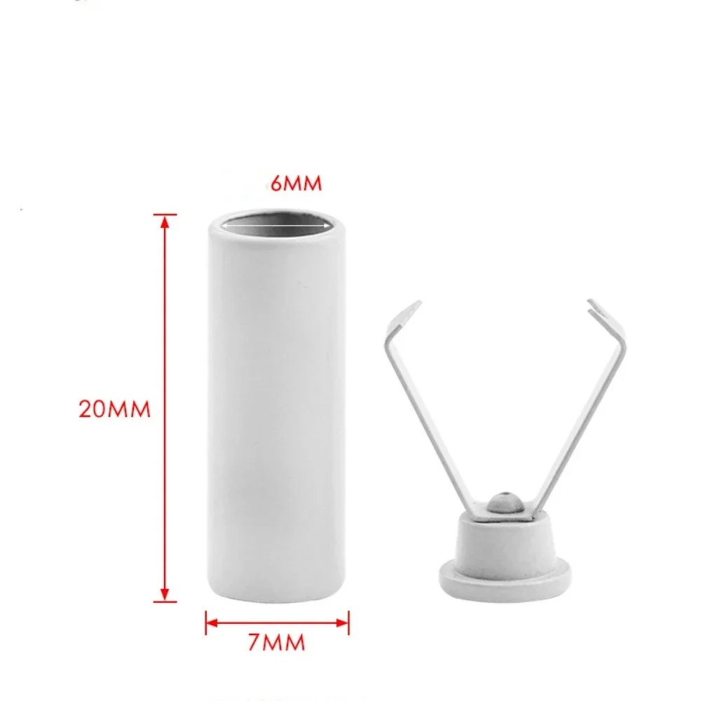 10szt Metalowe końcówki liny Zatyczka Przycisk DIY Zapięcie do pokrywki Sznurek Blokada sznurka Odpinana zaślepka do smyczy na ubrania — zdjęcie 7