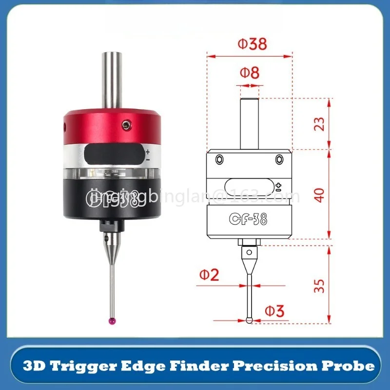 Factory direct sales of 3D trigger edge finder machining center CNC numerical control  coordinate V6 minute rod to tool CF-38