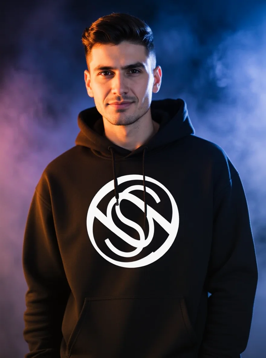 

Мужская толстовка больших размеров Night Owl & Moon, бирюзовый/золотой, можно стирать в машине