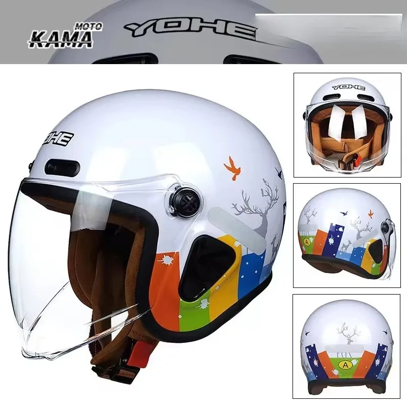 Y50 Winter Motorcycle Helmet for Men Women Electric Scooter Warm Windproof Waterproof Full Face Safety Cap Para Casco Casque