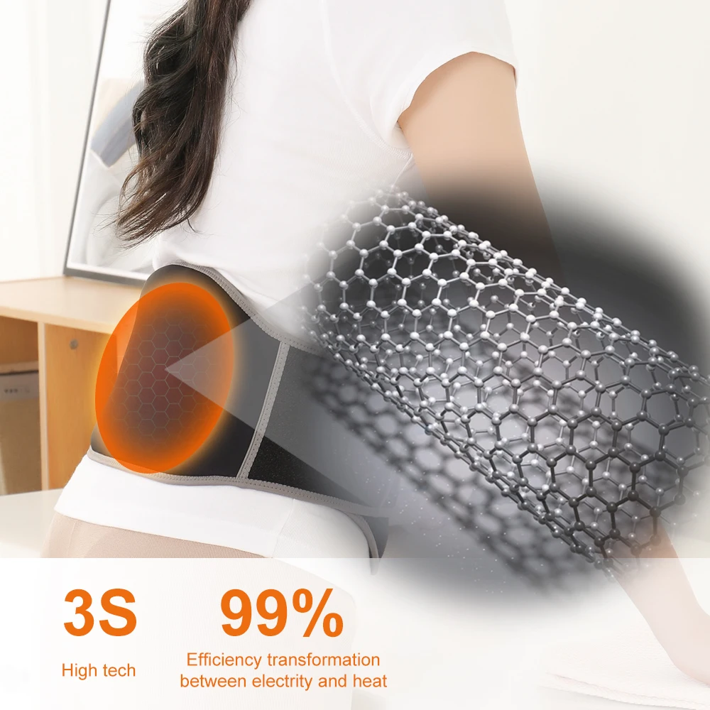 المكتبة الذكية الأكثر مبيعًا حزام تسخين الضوء الأحمر على الوجهين يخفف من التشنج وآلام الخصر وانزعاج البطن #4