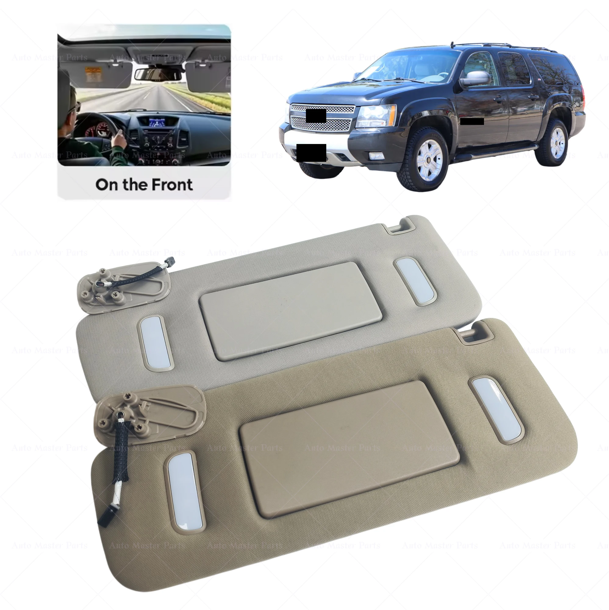 

Передний солнцезащитный козырек для Chevrolet Suburban 1500 2500 2007-2014 гг. (запчасть)