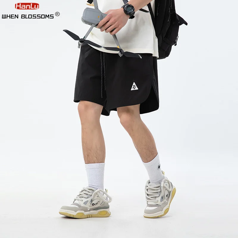 2024 Summer Fashion Sports Cycling Shorts Men Embroid Short Trouser Fashion Korean StreetElastic Waist Casual Shorts Pant Male