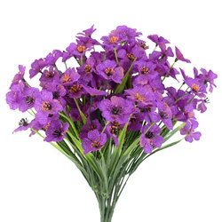 1PC Artificial Violet Flower Wedding Fake Flower Violet Bridal Bouquet DIY Home Garden Courtyard Porch Decoration