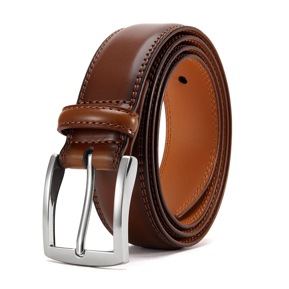 Men Belts High Quality Genuine Leather Pin Buckle Belts for Men Pants Strap Male Waistband Genuine Leather Dress Belts For Men