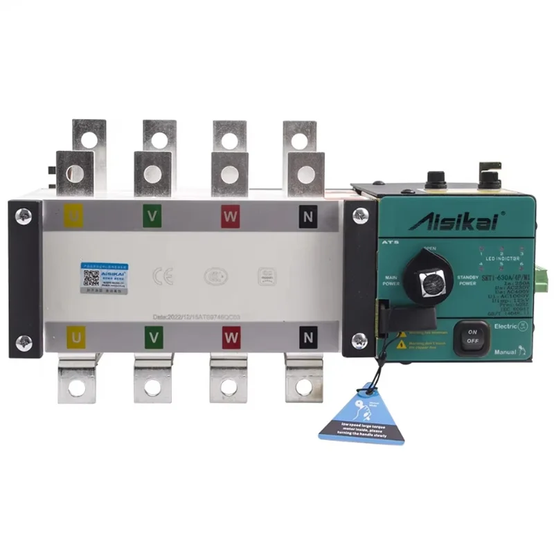 

AISIKAI AKT1-630A 4P ATS original dual power automatic transfer switch generator set controller