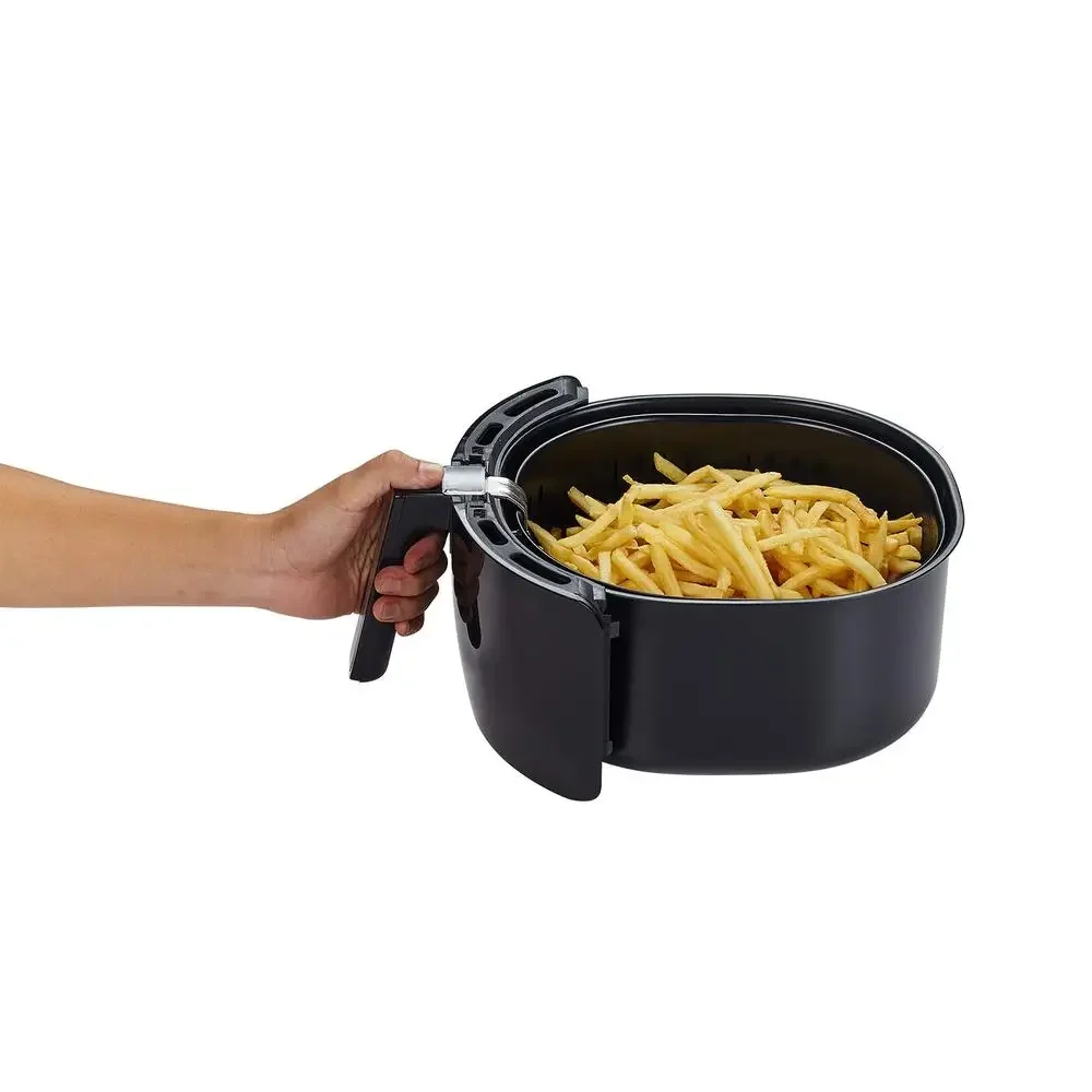 مقلاة هوائية رقمية 1700 وات 5.8 كيو تي 8 في 1 مع كتاب وصفة سلة غير لاصقة تعمل باللمس مؤقت طبخ صحي خالي من الزيت قلي الخبز