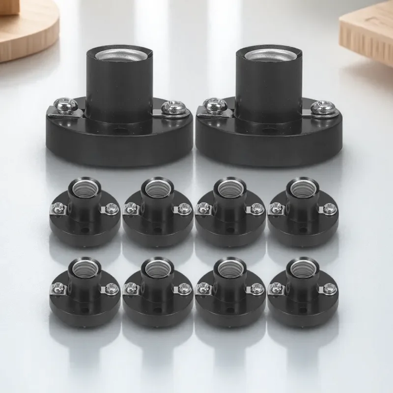 

10Pcs Mini Bulb Holder Lamp Socket Base for Lighting Accessories Small Screw Type Lamp Parts Ideal for Indoor Outdoor