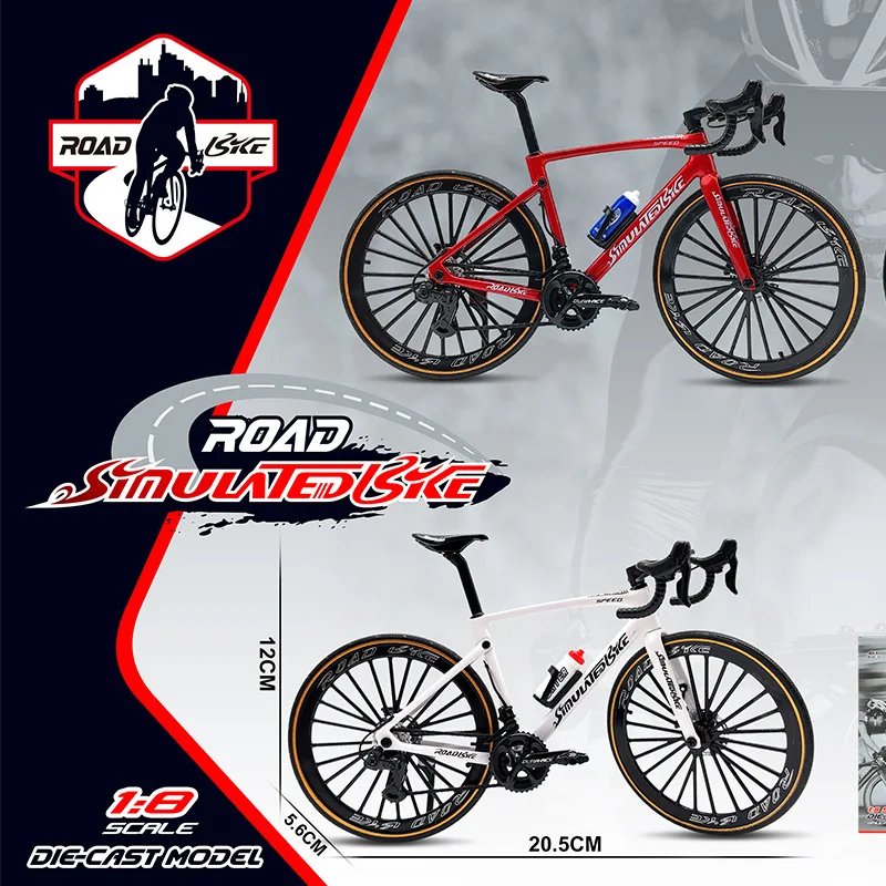 جديد 1:8 نموذج دراجة صغير مصنوع من خليط معدني دييكاست متعدد الألوان دراجات معدنية على شكل إصبع جبلي مجموعة محاكاة ألعاب هدايا #4