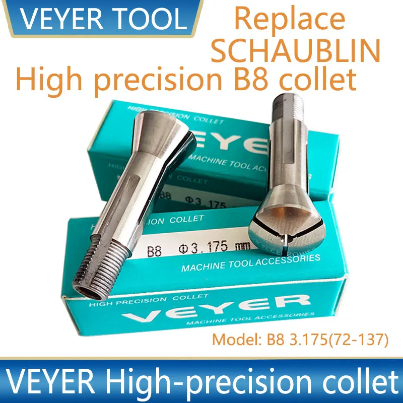 

[Ready Stock] VEYER B8 3.175 Spindle Collet Chuck Drill Swiss Type Collet Watch Lathe Grinder CNC Machine Part