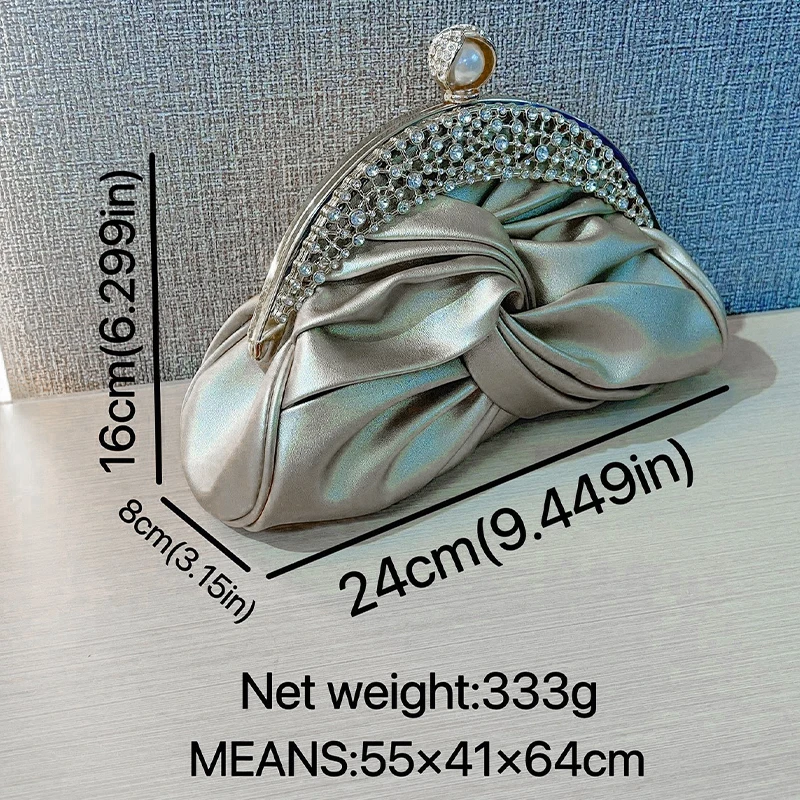 Gold Frauen Luxuriöse Kette Schulter Taschen Hochzeit Party Taschen Weibliche Chic Umhängetaschen Prom Kupplung Handtaschen Und Geldbörse 2025, Neue