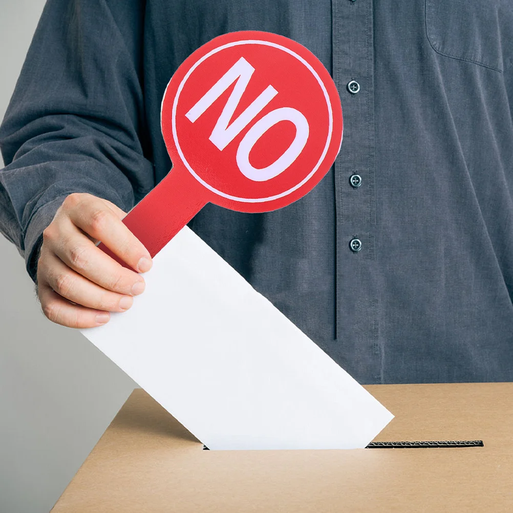 

2Pcs Handheld Voting Paddles Yes No Classroom Participation Tools Teacher Feedback Student Interaction Reusable Judging Boards