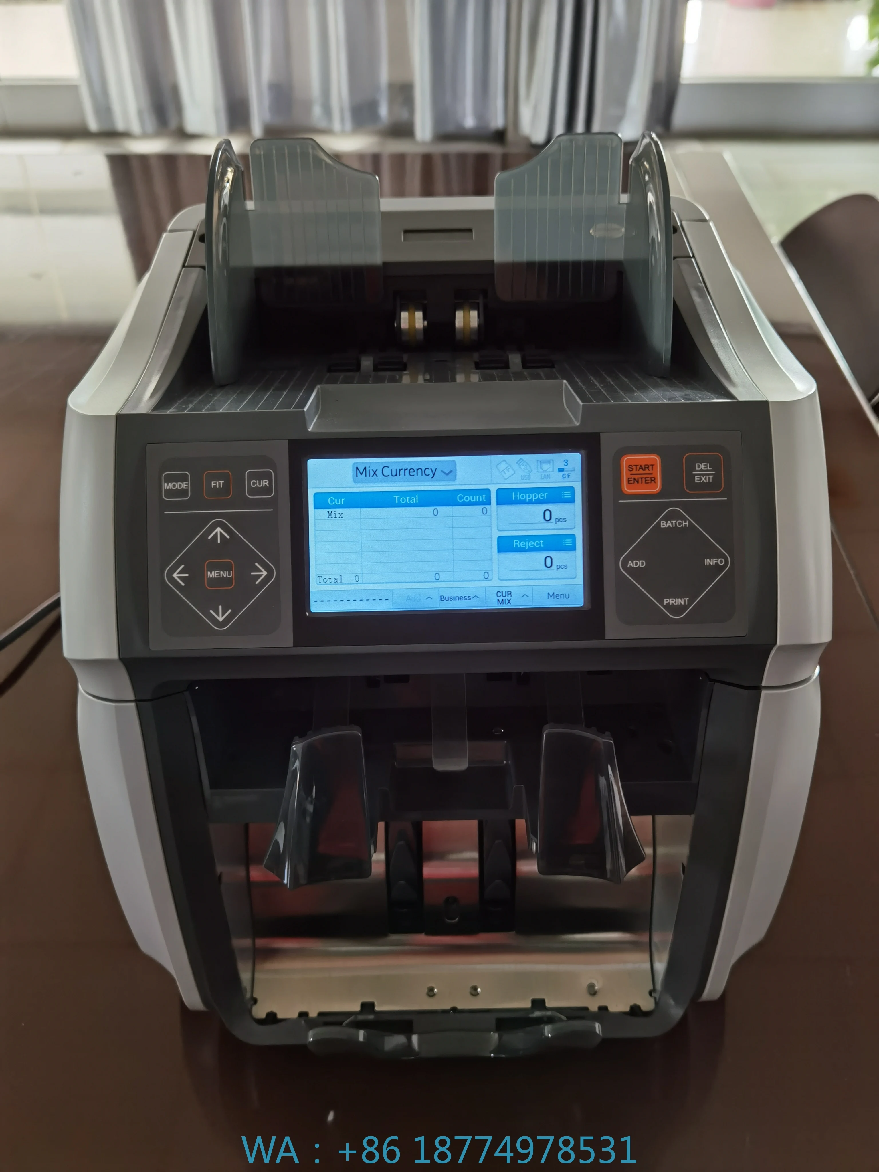 Machine KRW JPY CNY EURO Note Sorter Machine Fake Currency Detector and Counting