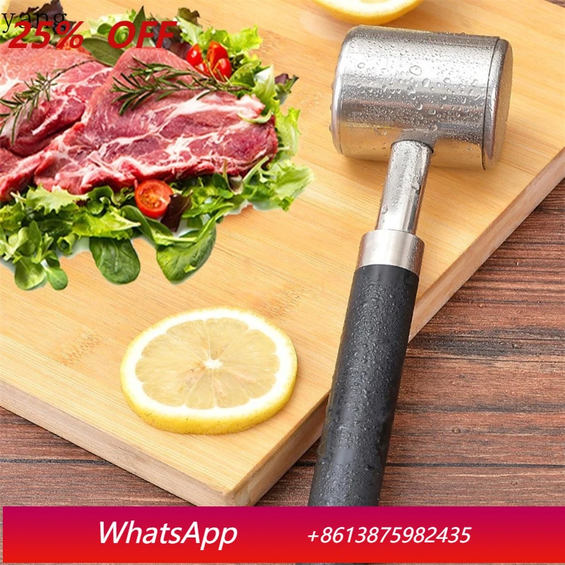 

LMM Stainless Steel Meat Hammer Slack Meat Steak Hammer Kitchen Utensils Tableware New Arrival