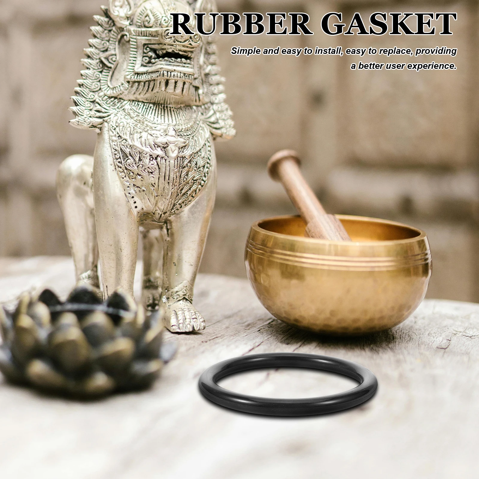 

Premium Rubber Music Washer For Singing O-Rings Anti-Collision Rubber Ring Sound Bowl Mat Instruments Gasket Durable Smooth Easy