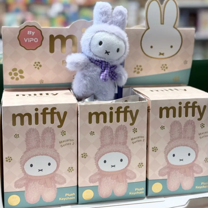 

In Stock Miffy Macaron Series Second Generation Blind Box Multiple Color Anime Figure Classic Pendant Charm Collectible Gift