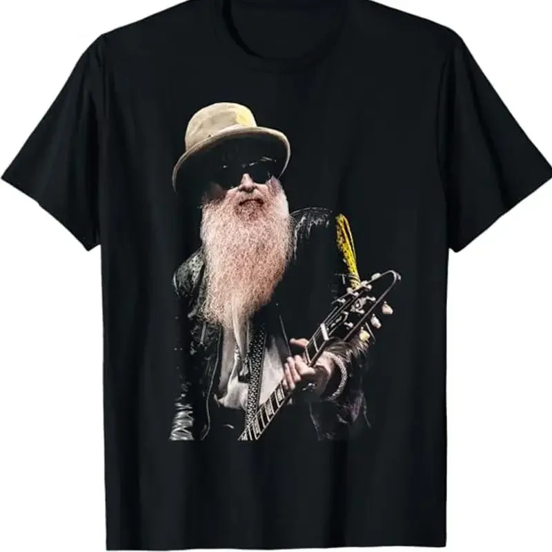 Billy Gibbons Zz Top Guitar Black T Shirt All Sizes S 5Xl Jn402
