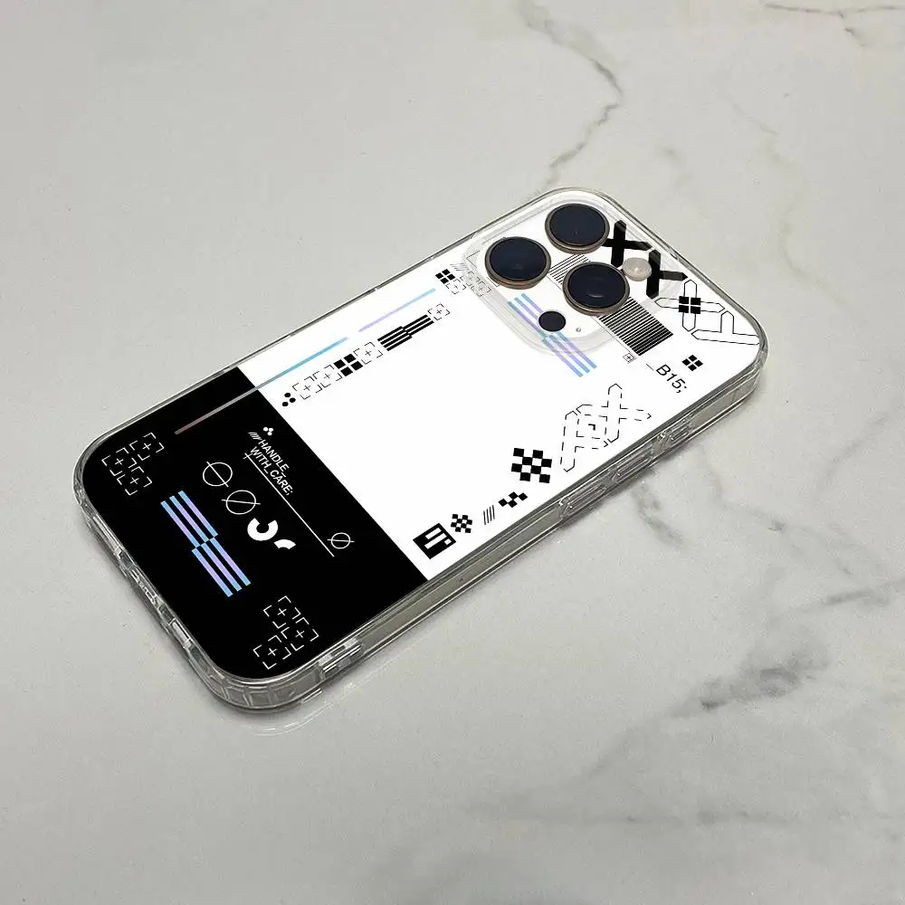 حافظة هاتف Game C-CSGO C-CS GO لهواتف iPhone 16,15,14,13,12,11 Plus,Pro,Max,XR,XS,Plus,E,SE4,غطاء شفاف صغير