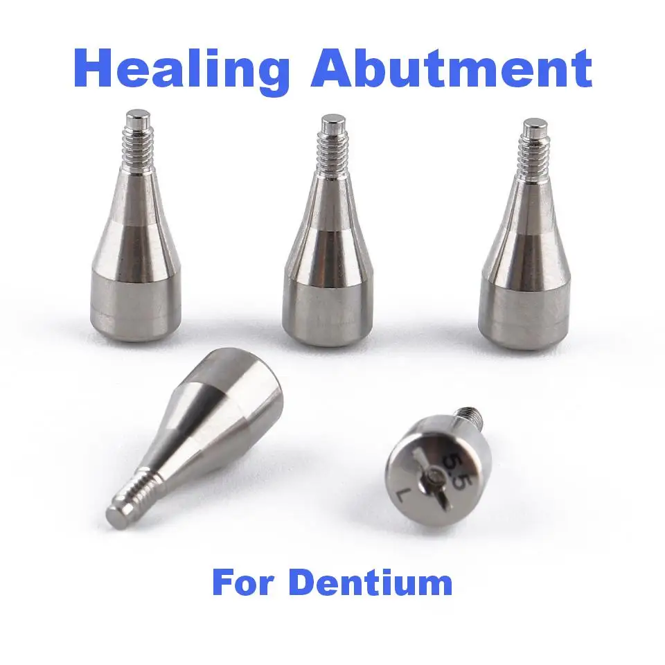Precision Dental Implant Healing Abutment Compatible with Dentium Systems Titanium Healing Cap Emergence Profile Gingival Part