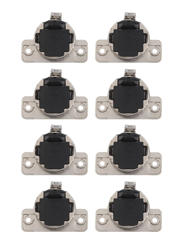 8 Piece Cabinet Door Hinges Replacement for Compact 33 and 110 Hinges Stainless Steel Material with Easy Screw Installation