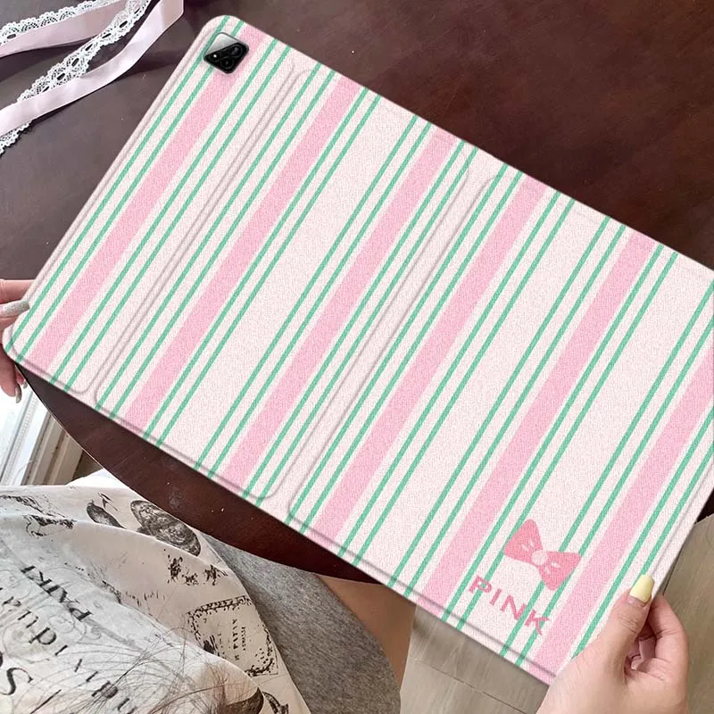 

Линейный бант с мультяшной вишней для Xiaomi Redmi Mi Pad 2 4 5 6 6s 7 8 11 12,5 12,4 11,2 8,7 SE Pro Plus Max Чехол для планшета