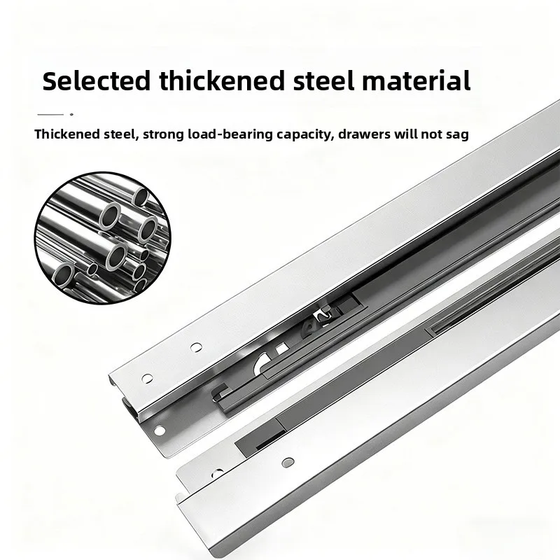 Bottom Mount Cold Rolled Steel Drawer Slide Soft Close Or Push Open Rail In To Mm Glass Display Cabinets Showcase Drawers
