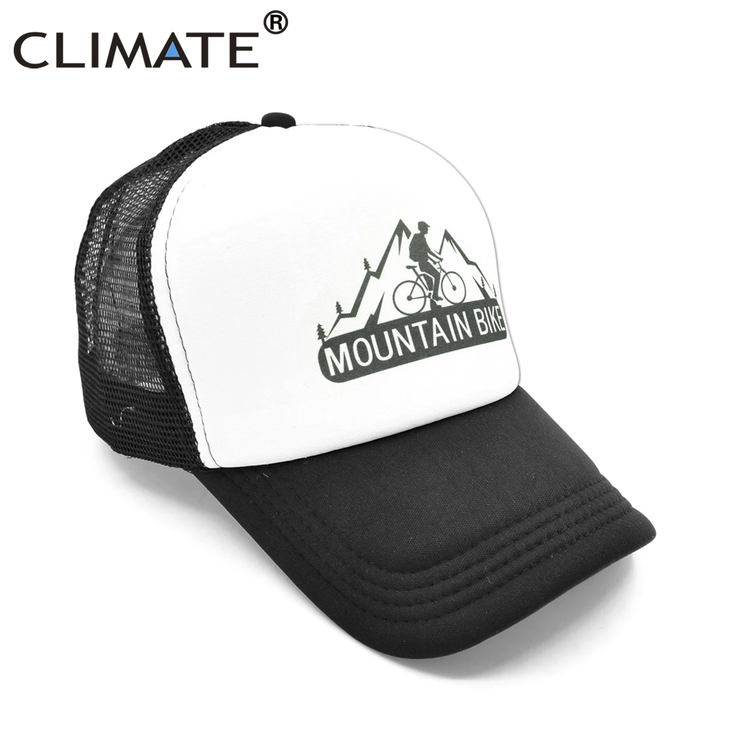 CLIMATE Mountain Bike Cap MTB Cycling Fans Trucker Caps New Men Cool Sport Summer Mesh Baseball Trucker Cap Hat for Man Women