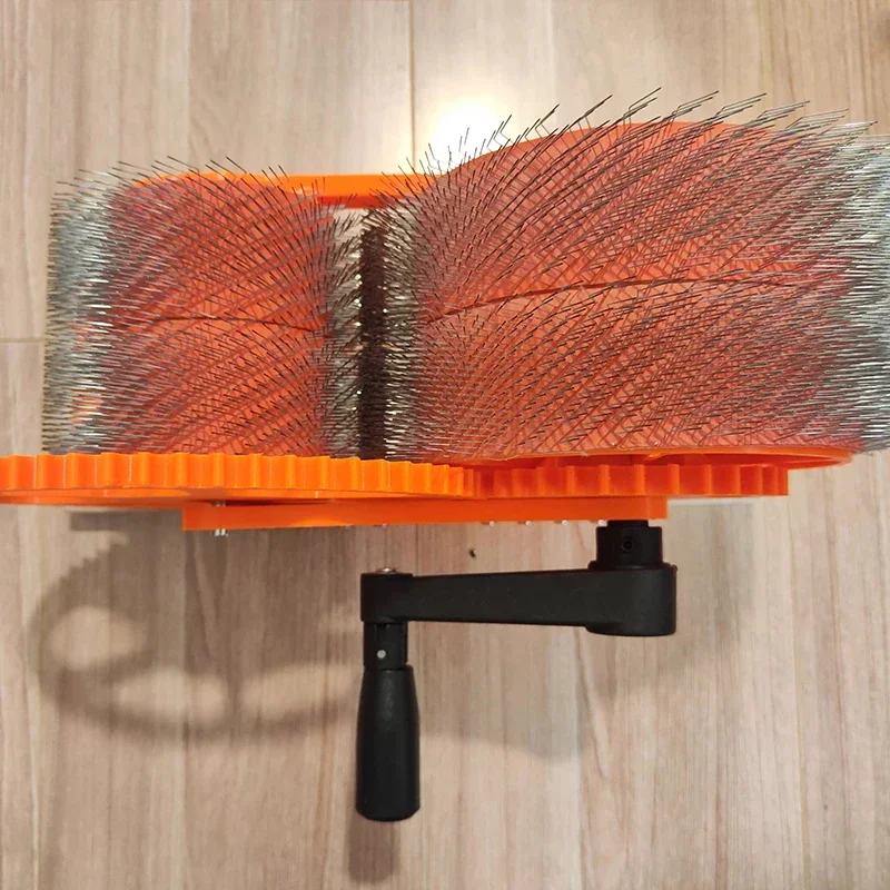 Hand-Cranked Wool Combing Machine for Quick Color Mixing Wool Felt Color Mixer Manual Combing Spinning Tool