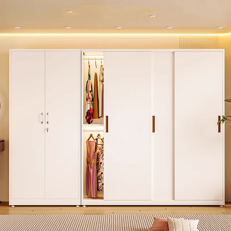 

Storage Wooden Closet Wardrobes Hanging Clothes Tidy Locker Home Wardrobes Sliding White Armario Armable De Ropa Furniture