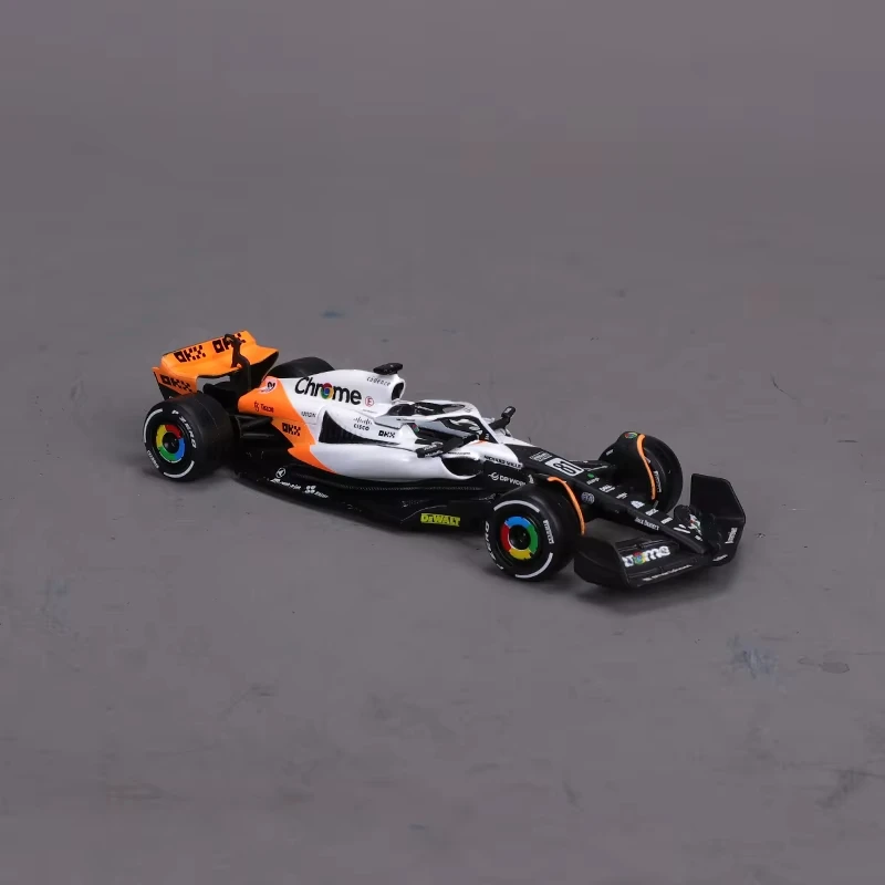 Bburago 1:43 MCL60 Grand Prix du Monaco MCL60 Singapour Mclaren 4 #   Lando Norris 81 #   Jouet modèle moulé sous pression miniature en alliage Oscar Piastri