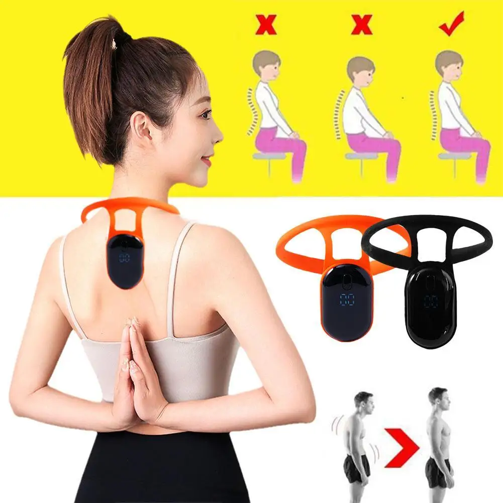 Smart Posture Corrector Device Posture Reminder Back Posture Correct Ultrasonic Lymphatic Neck Hump Corrector for Adult Kid