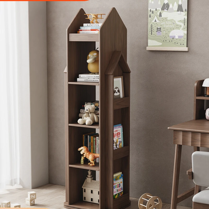 

Children's bookcase shelf landing simple solid wood bookcase