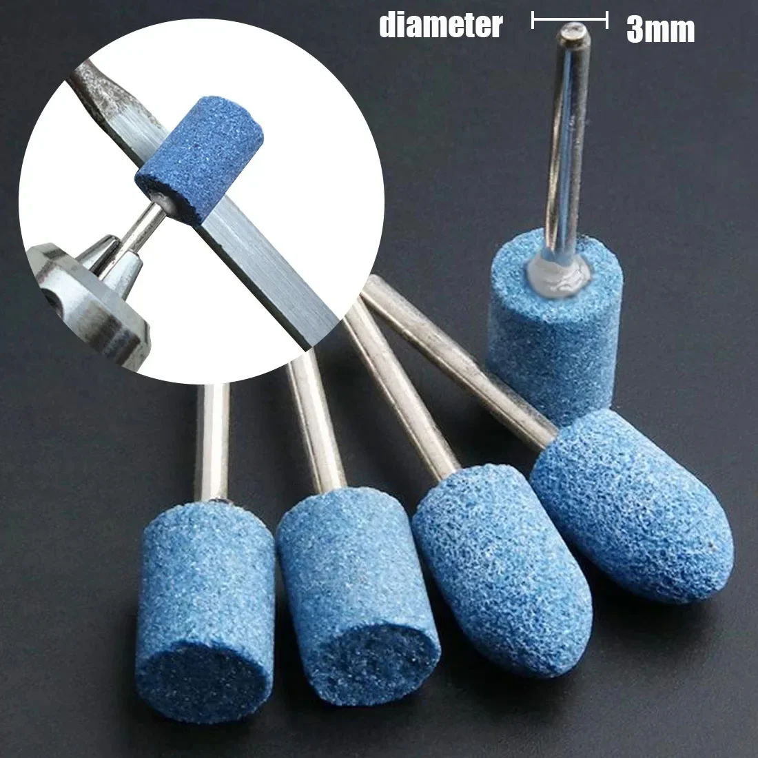 10pcs Polishing Head Wheel  Abrasive Mounted For Rotary Power Tools Electric Grinding Stone   Accessories
