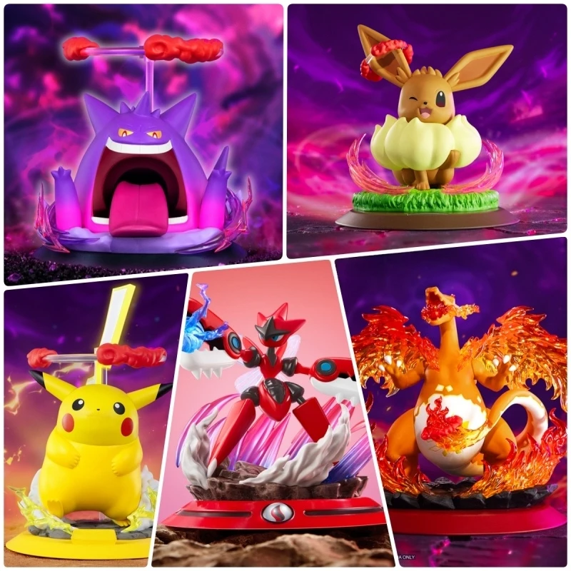 オリジナルポケモンアクションフィギュア-gigantamax-ゲンガーリザードンピカチュウイーブイ完璧な外観グッズ模型玩具誕生日ギフト