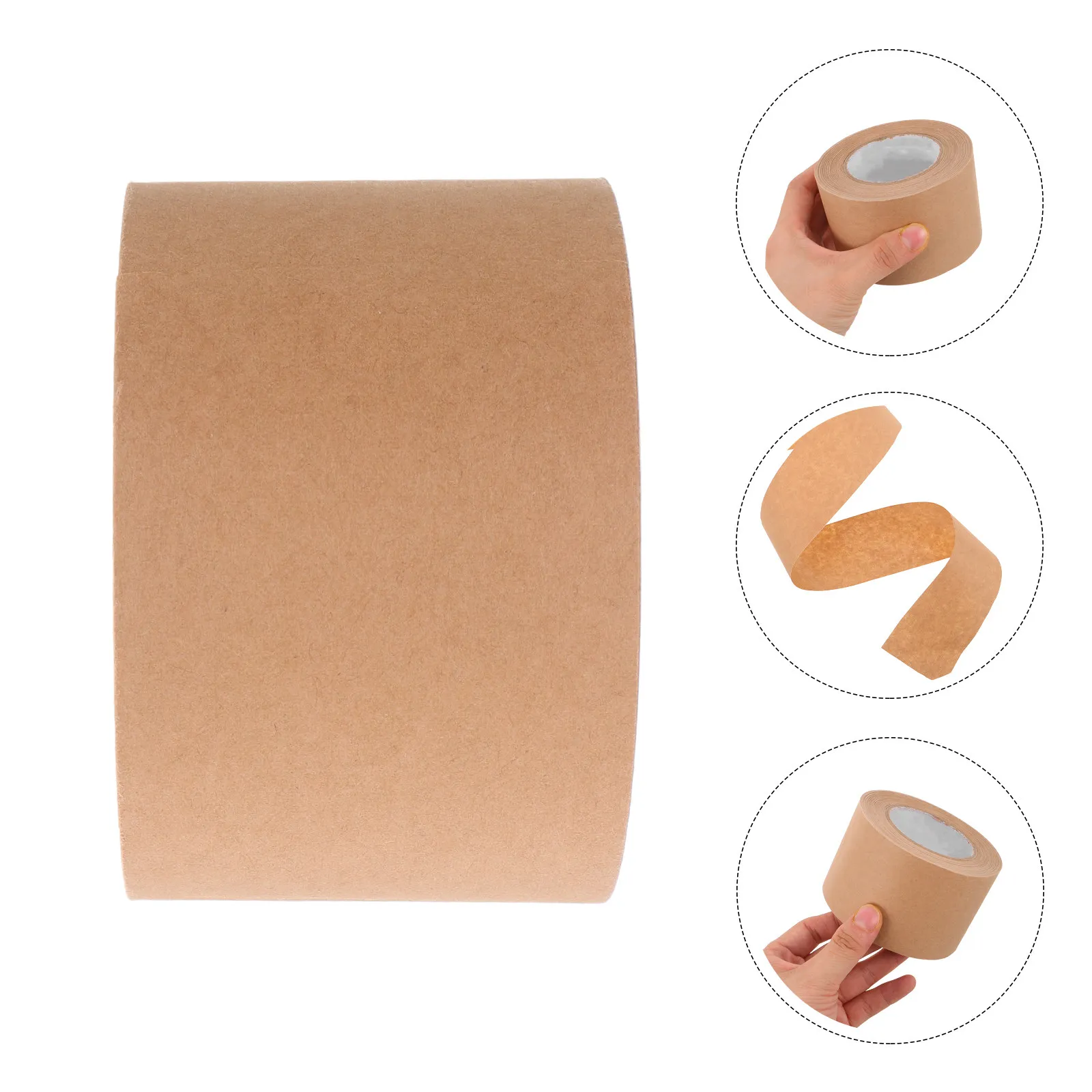 

2 Roll Brown Craft Packing Tape 5.8cm by 30M Water Activated Kraft Paper Tape for Art Framing and Packaging Sealing