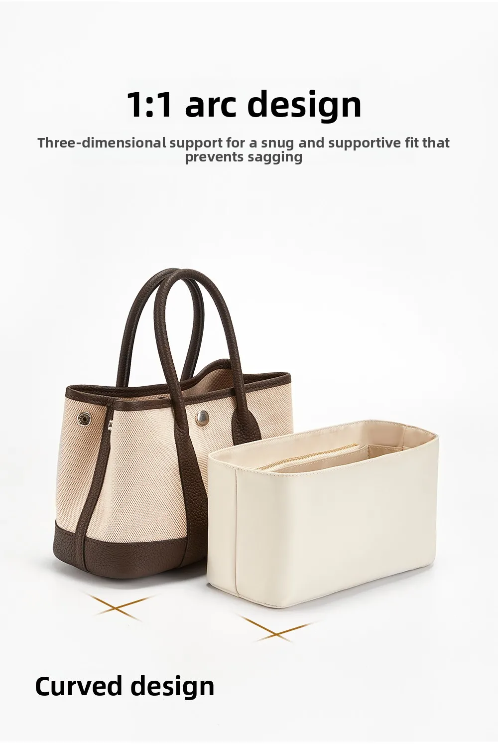 Waterproof Bag Insert Storage For Garden Party23mini Nylon Bag Organizer Insert Bag Support Bag Liner Handbag Bag Accessories