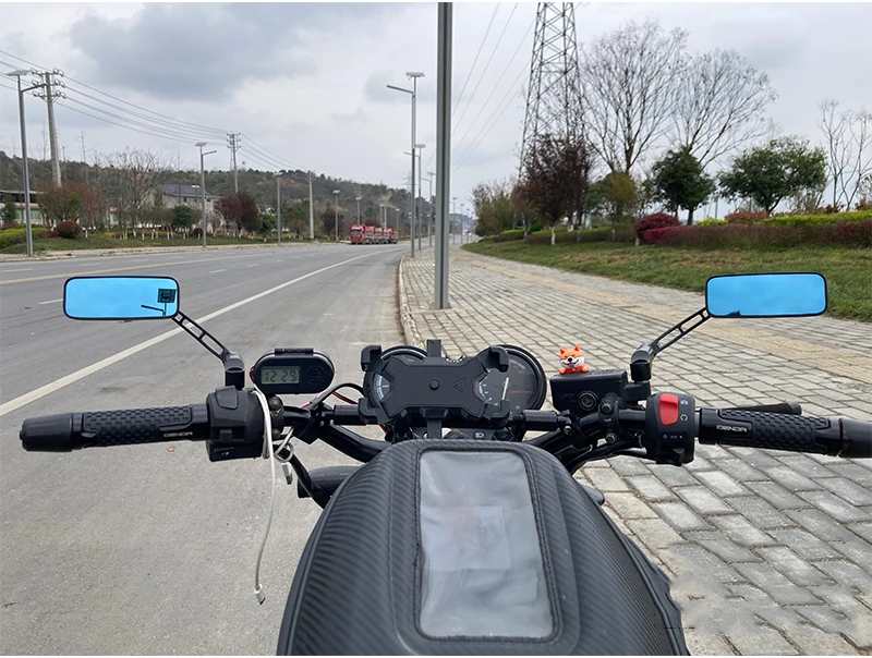 Motorcycle Rearview Mirror Aluminum Alloy Mirror 8 10MM Universal For Honda CB650F NC750CX X-ADV 350 750 Suzuki M109R V-Strom image 4