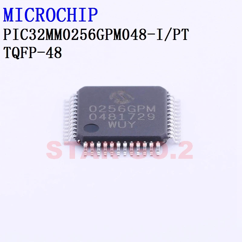 

1PCSx PIC32MM0256GPM048-I/PT TQFP-48 MICROCHIP Microcontroller