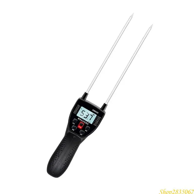 

LCD Display Grains Humidity Meter Digital Grains Meter with Voice Broadcast Variety Grains Moisture Tester for Wheat 831F