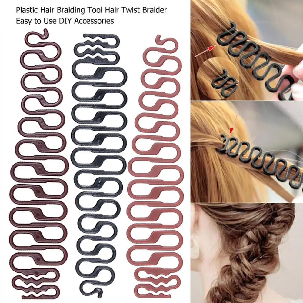 Kunststoff Frauen Welle Geflecht Clip Mode Französisch Fischgräten Haar Geflecht Twist Braid Tool Haar Flechter Haar Styling Tool Zöpfe