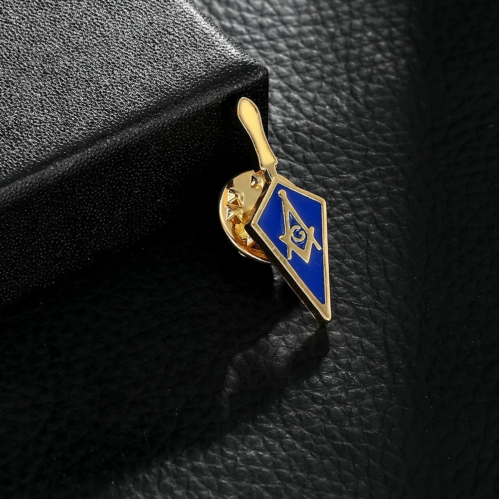 New Freemason Logo Enamel Brooch Masonic Symbols Pin For Clothes Jewelry Decoration Freeshipping