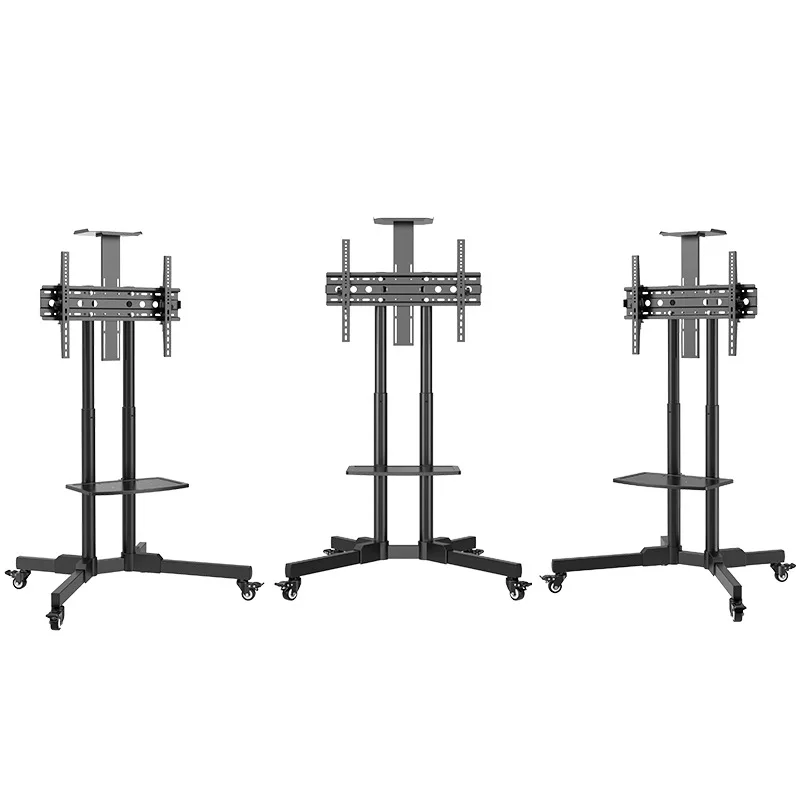 ^For TV mobile floor bracket with wheel cart export trade small packaging all-in-one machine hanging shelf