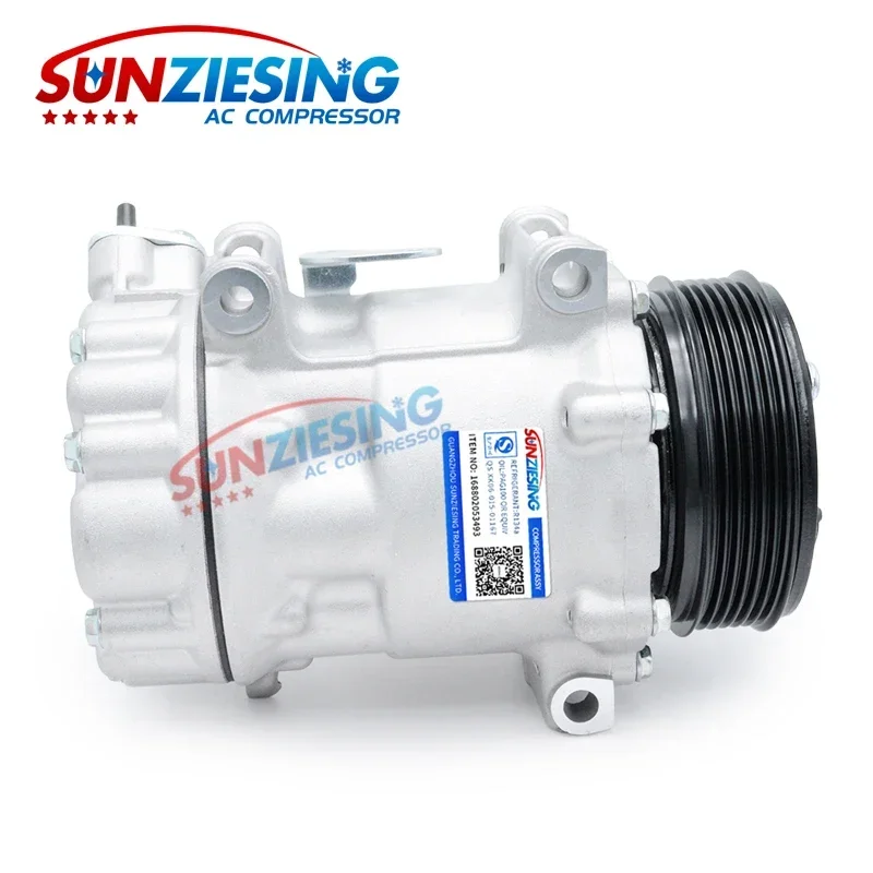 For Peugeot 407 308 4008 5008 Citroen C5 Iii Ac Compressor Sd7C16 9671451380 9684141780   6453Ze 6453Zt 6453Zs 648756