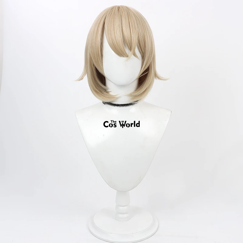 Delizioso in DungeonFalin Touden Falingon 38 cm corto rettilineo anime cosplay parrucche fibra resistente al calore capelli sintetici + cappuccio parrucca