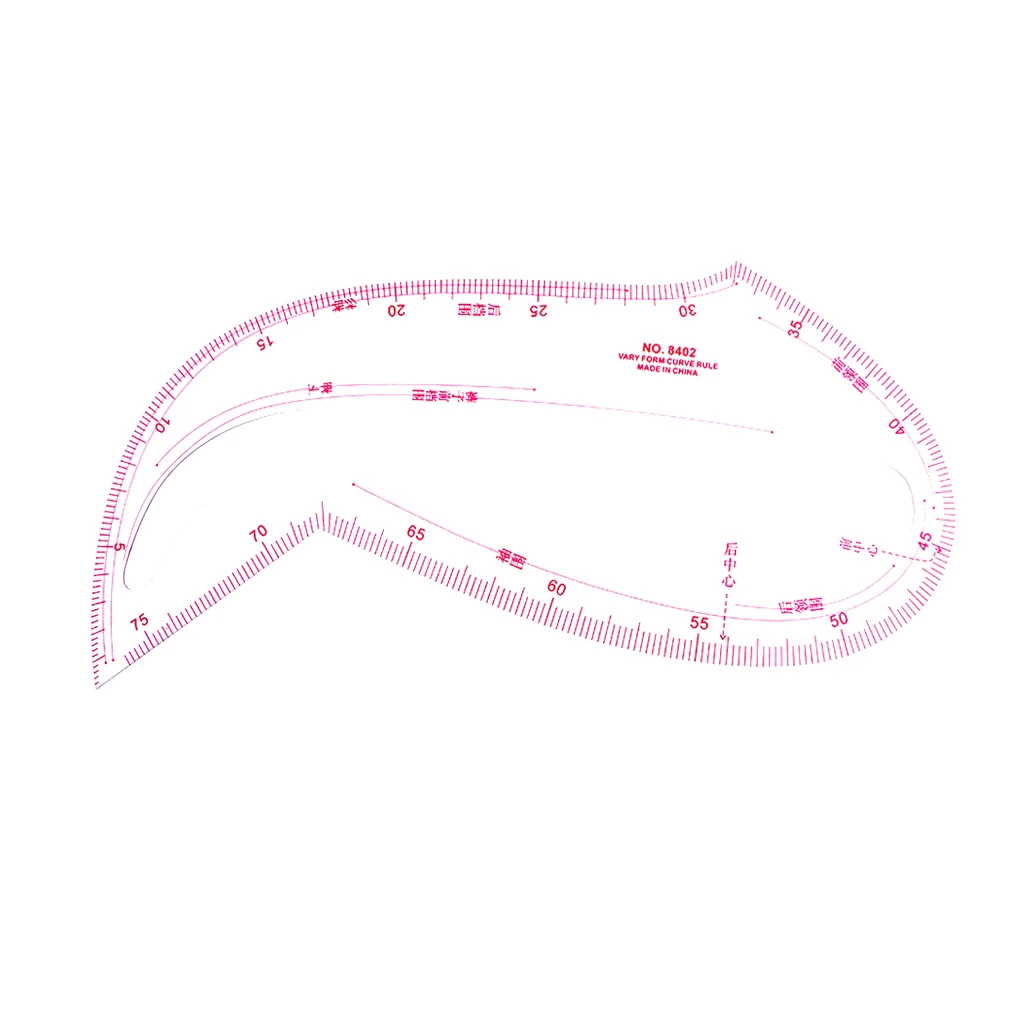 All Purpose Armhole Curve Ruler Measurement for Sewing Dressmaking Support Tools 300 x 137mm