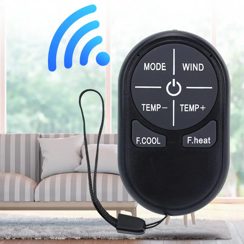Air Conditioner Remote Control Easy Setup Multi-Brand Compatible Universal English Air Conditioning AC Remote with Lanyard