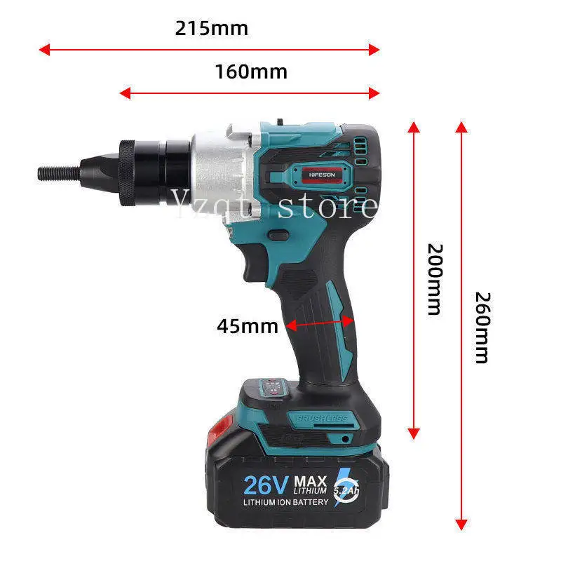 Brushless electric pull mother 21V rechargeable automatic rivet nut rivet pull cap nut