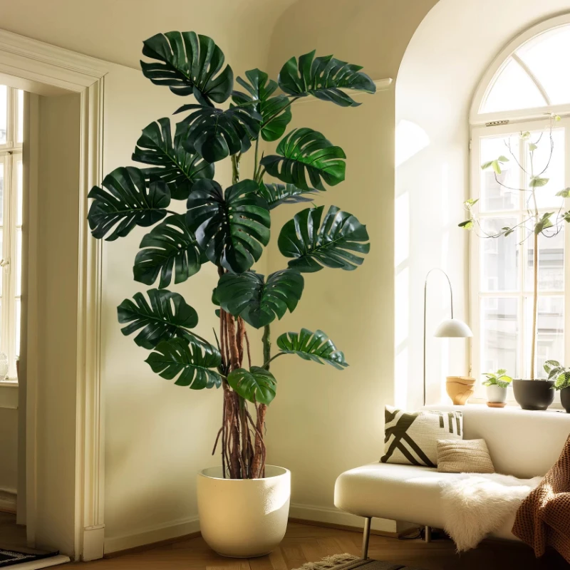 

Simulation Plant Turtle Bamboo Large Potted Plant Living Room Interior Decoration Ornament